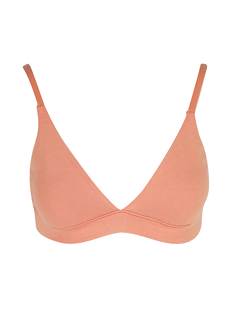ORGANIC BASICS Triangle BH gefüttert dusty red  Koralle | S